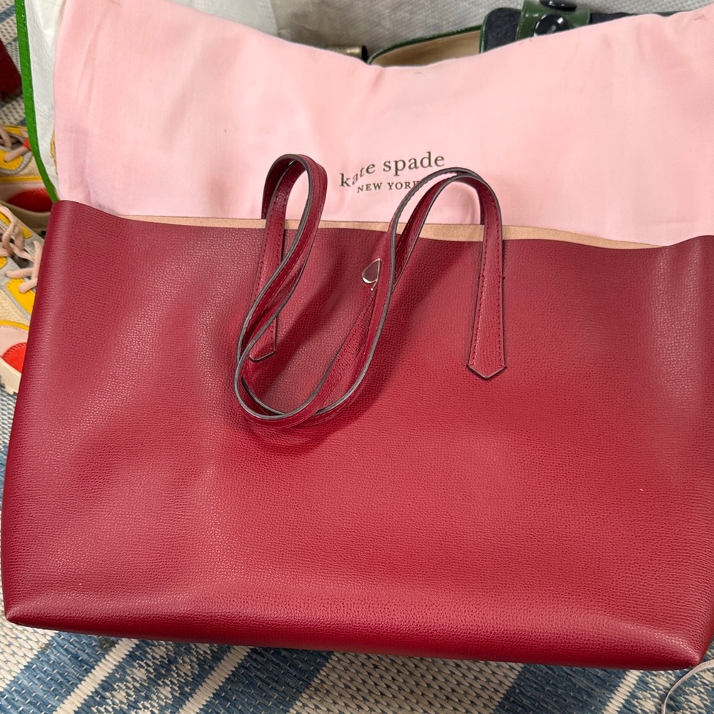 Kate Spade BurgundyTote Bag w/Dust bag
